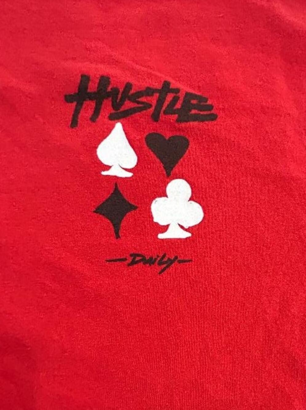 Hustle Daily Graphic Mens Red Fashion Nova XL Tee